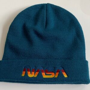 MAD Engine Teal Beanie with NASA Logo